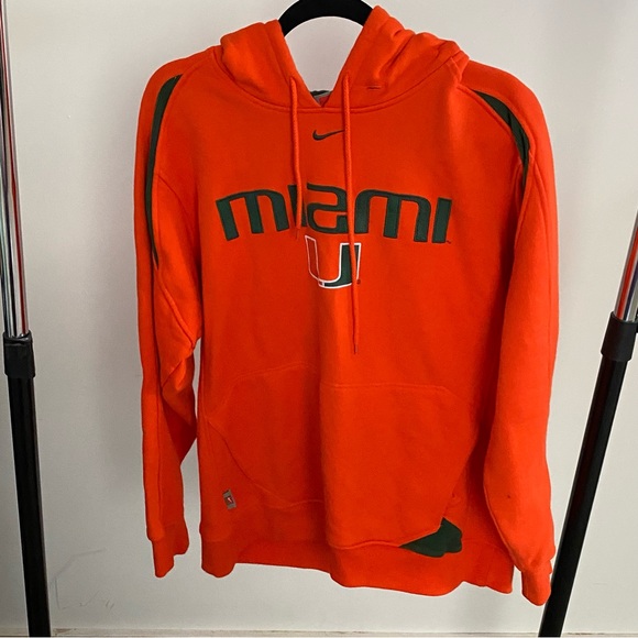 VINTAGE NIKE HOODIE MIAMI TEAM SIZE MEDIUM IN MENS RUNS OVERSIZED - Picture 4 of 11